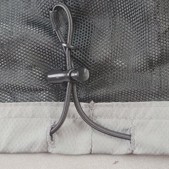 Mens Grey Windbreaker C9 Champion Size Small Zip Front Drawstring Waist JH1509 - Picture 4 of 5